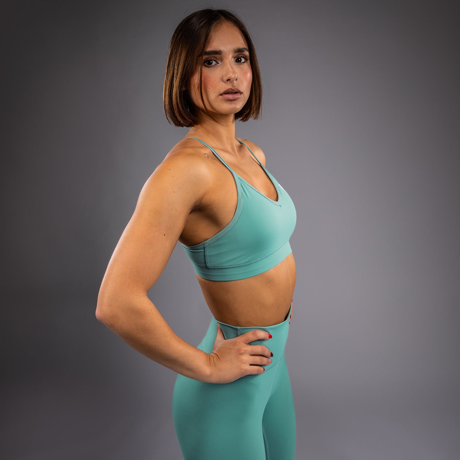 venum-essential-low-impact-damen-sport-bh-aqua-gr-n image 5
