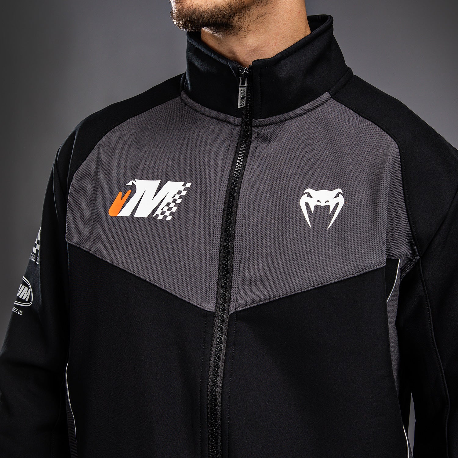 venum-motorsport-softshell-jacke-tiefschwarz image 8