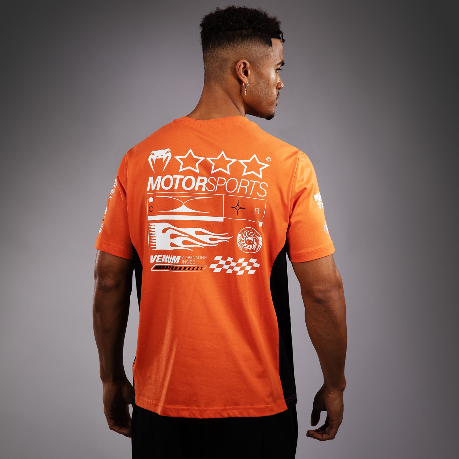 venum-motorsport-t-shirt-tangerine-orange-herren image 1