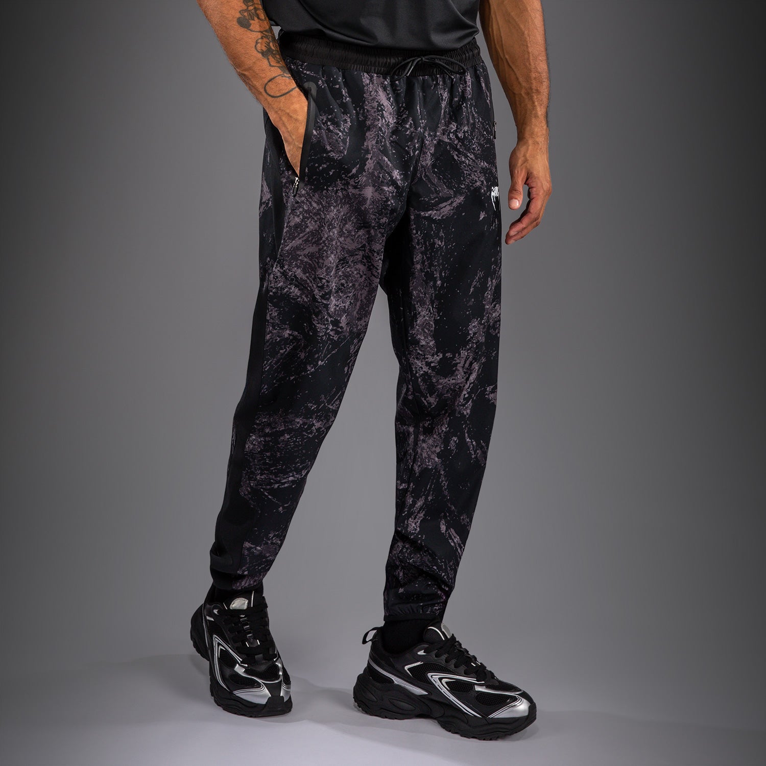 venum-rage-workout-jogginghose-schwarz-grau-herren image 1