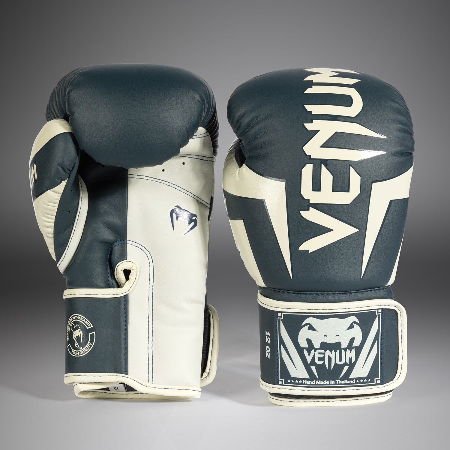 venum-elite-boxhandschuhe-wei-marineblau image 1