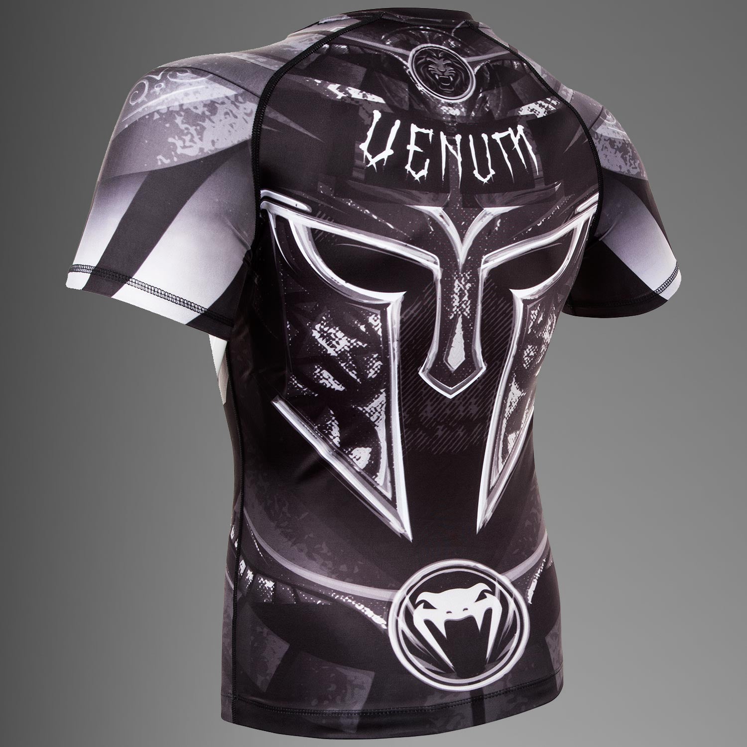 venum-gladiator-3-0-rashguard-kurzarm-schwarz-wei image 3