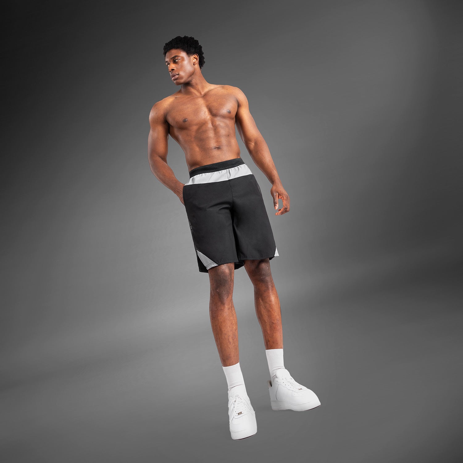 venum-tempest-herren-trainingsshorts-schwarz-grau image 7