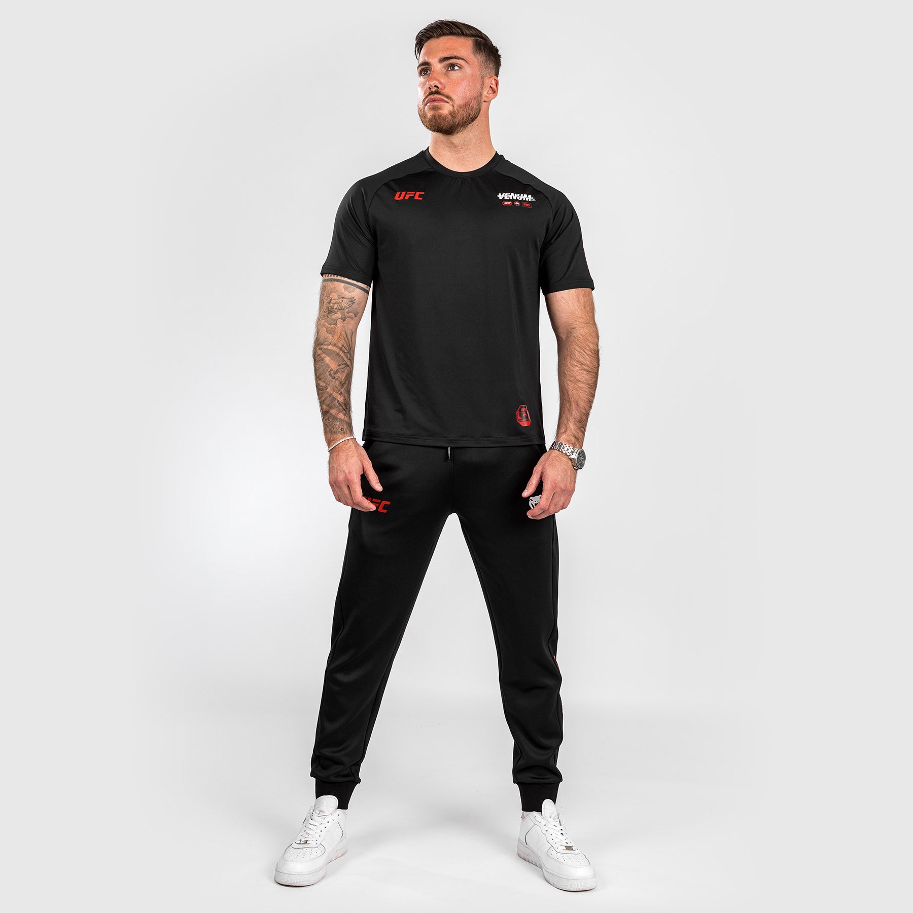 ufc-adrenaline-by-venum-fight-week-dry-tech-t-shirt-herren-schwarz image 5