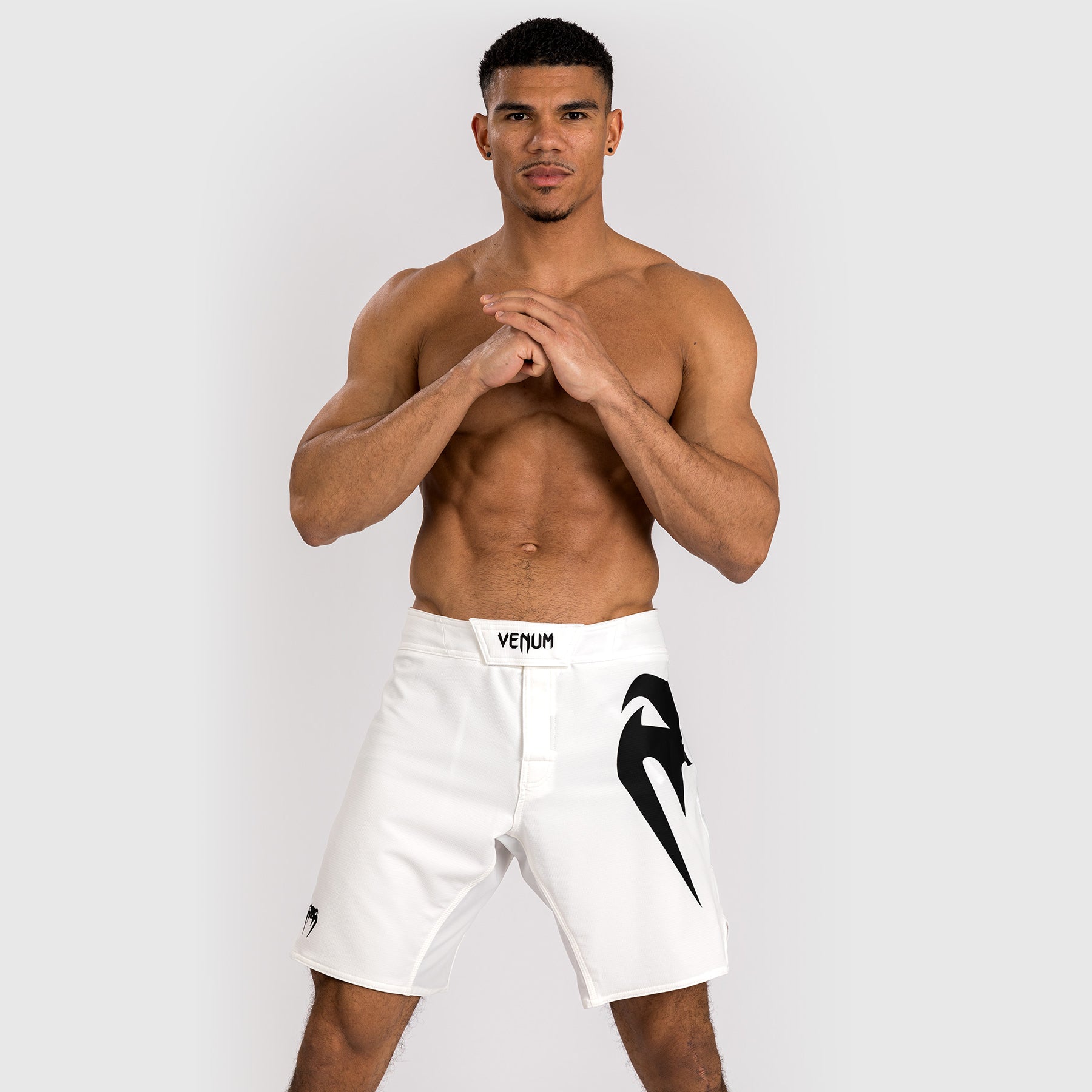 venum-light-5-0-fight-shorts-herren-wei-schwarz image 3