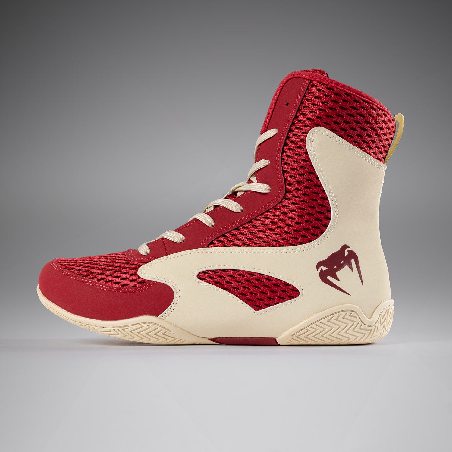 venum-contender-boxschuhe-rubinrot-elfenbein image 2
