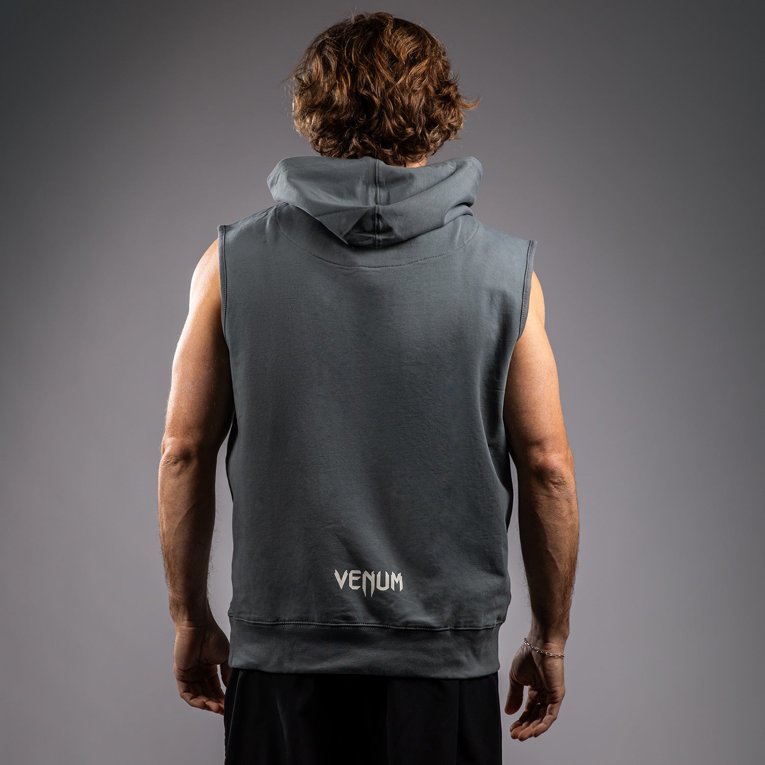 venum-sparring-rmelloser-hoodie-herren-sturmgrau image 3