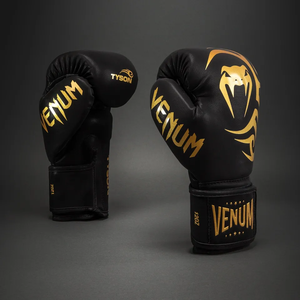 venum-mike-tyson-replica-boxhandschuhe-schwarz-gold image 1