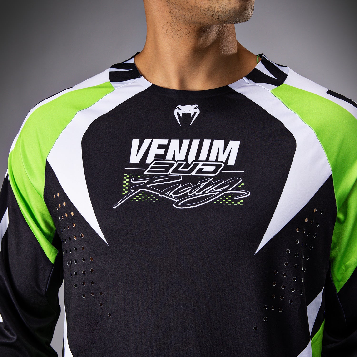 venum-x-bud-racing-dry-tech-t-shirt-herren-schwarz-wei-limettengr-n image 5
