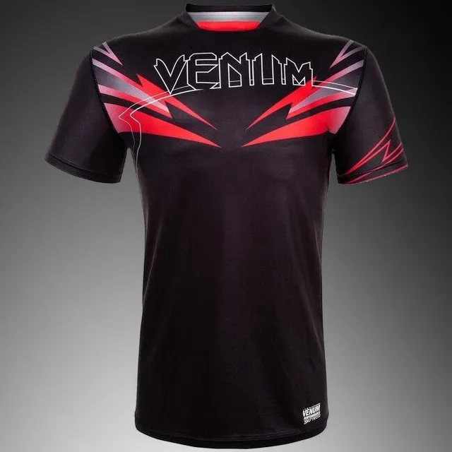 venum-sharp-3-0-dry-tech-t-shirt-herren-schwarz-rot image 1