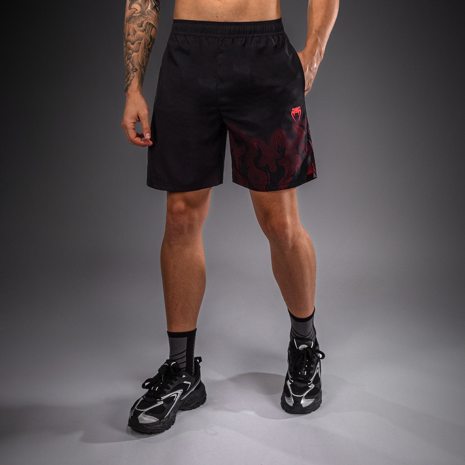 venum-spectre-trainingsshorts-herren-schwarz-rot image 1