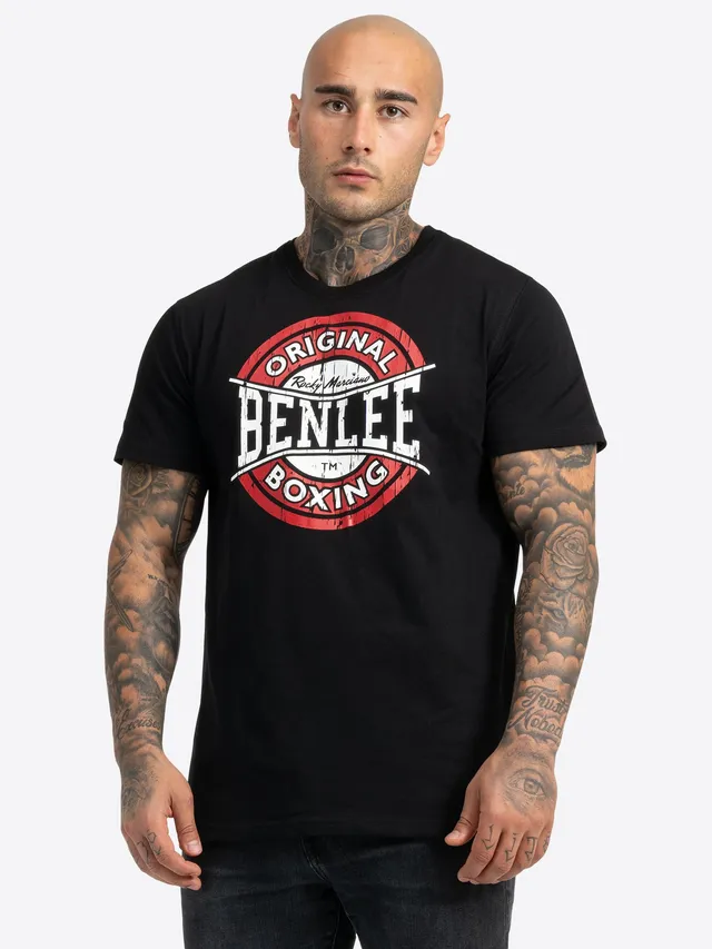 benlee-boxing-logo-t-shirt-herren-baumwoll-shirt-mit-distressed-kreis-logo image 1