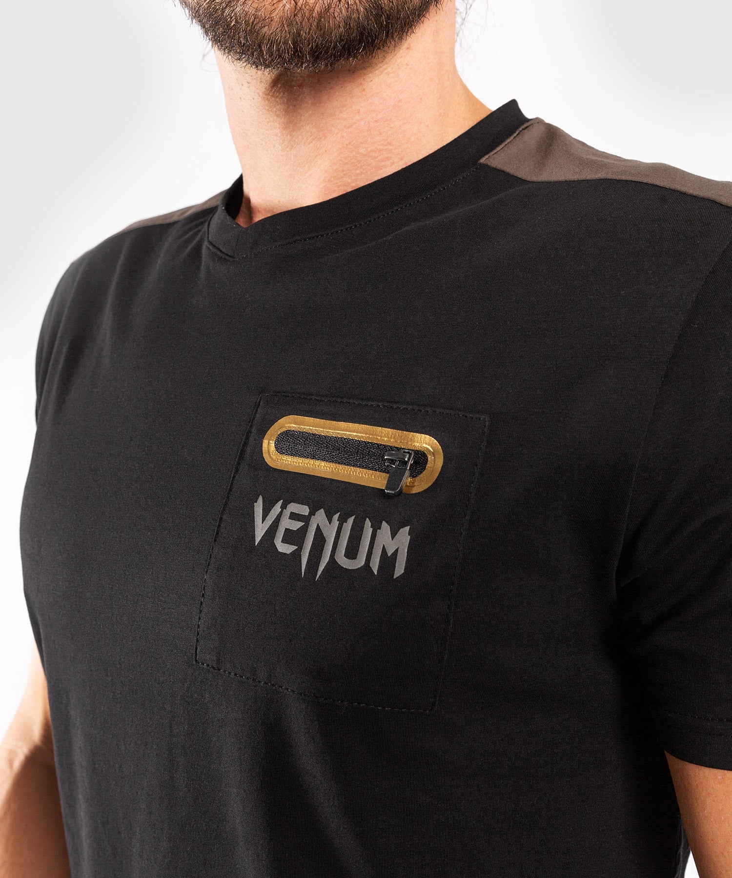 venum-cargo-t-shirt-herren-schwarz-grau image 7