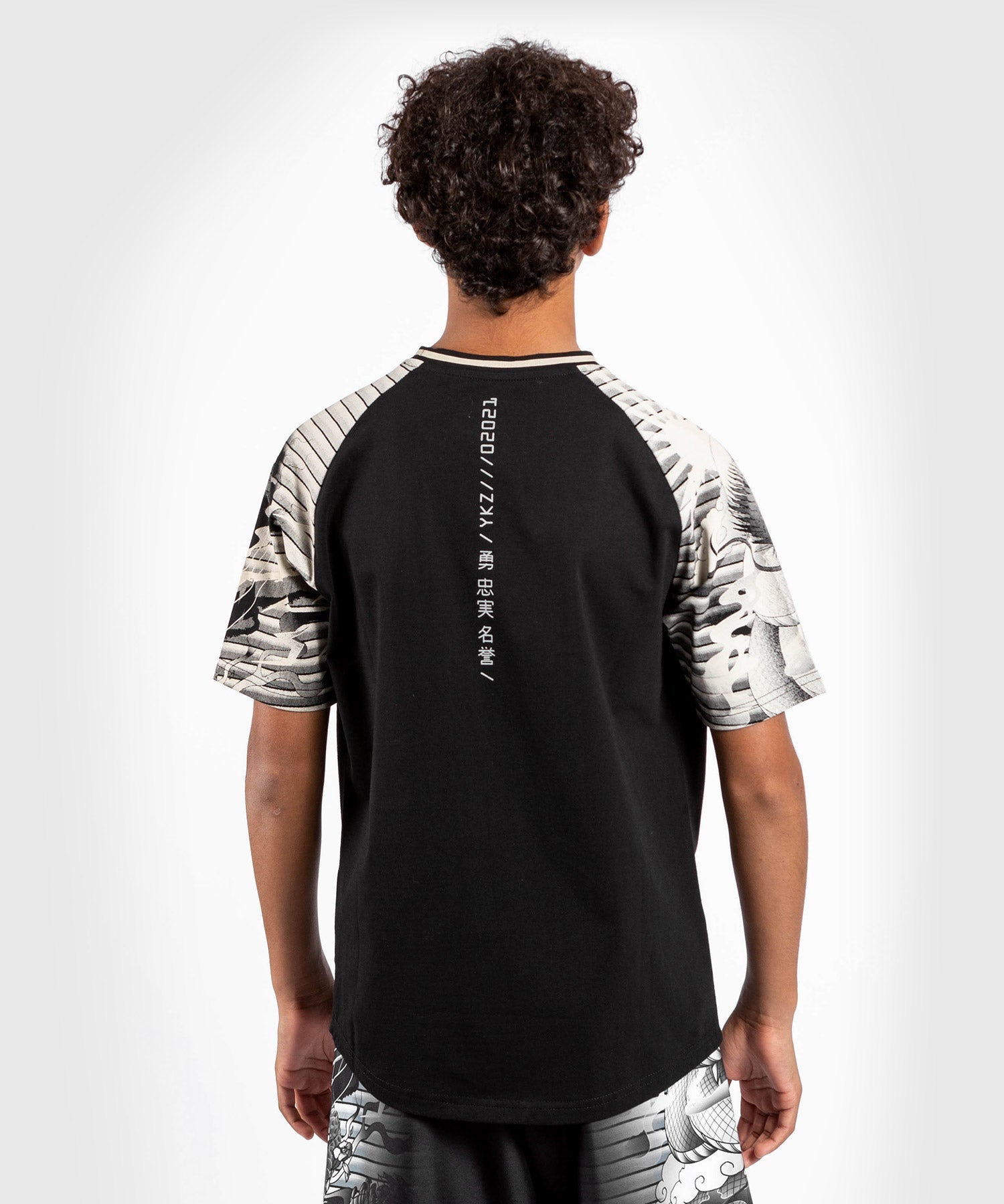 venum-ykz21-t-shirt-kinder-schwarz-wei image 2