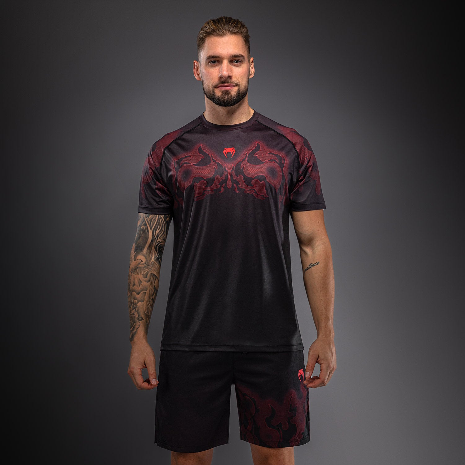 venum-spectre-dry-tech-t-shirt-schwarz-rot-herren image 1