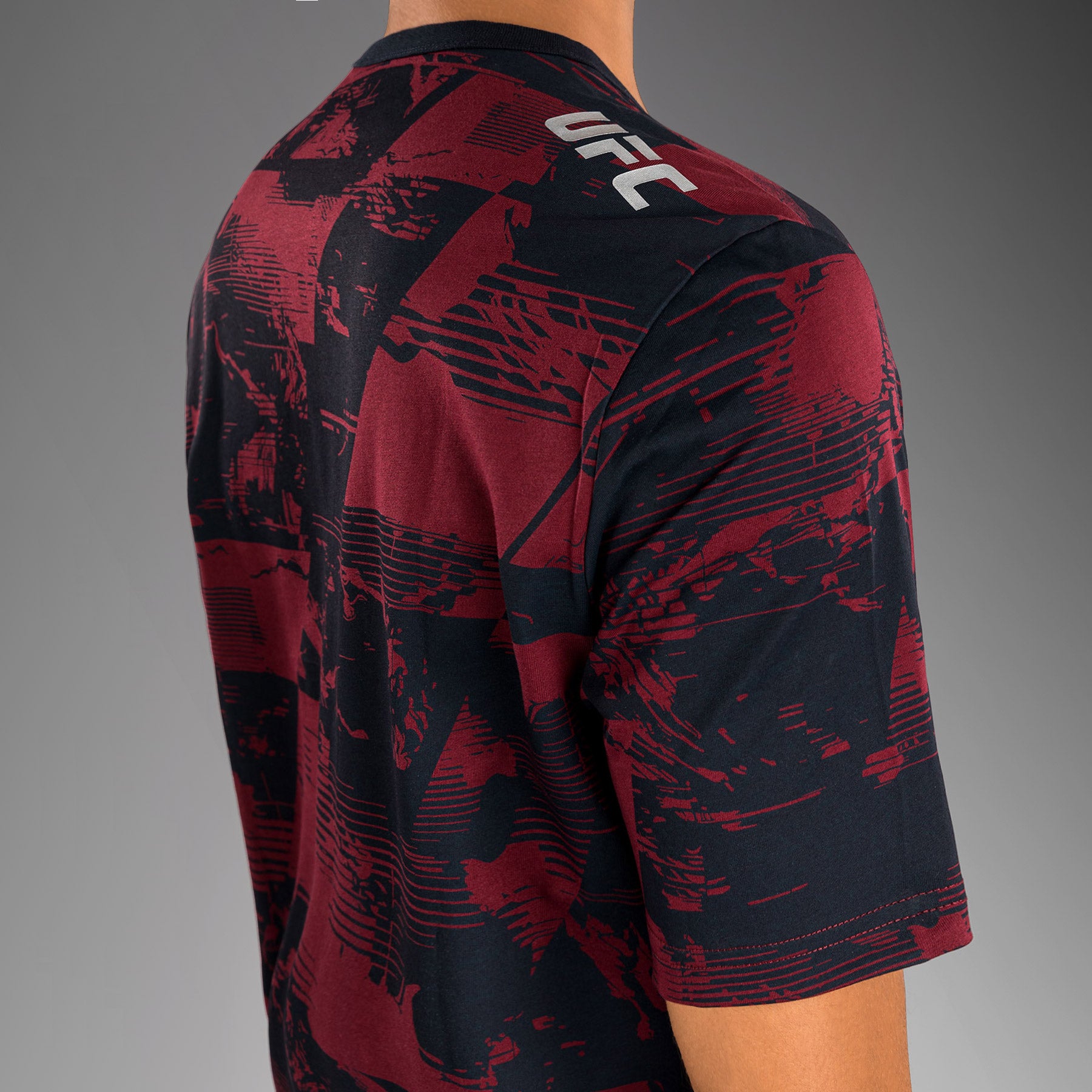 ufc-zenith-by-venum-authentic-fight-week-t-shirt-damen-kurzarm-marineblau-burgun image 5