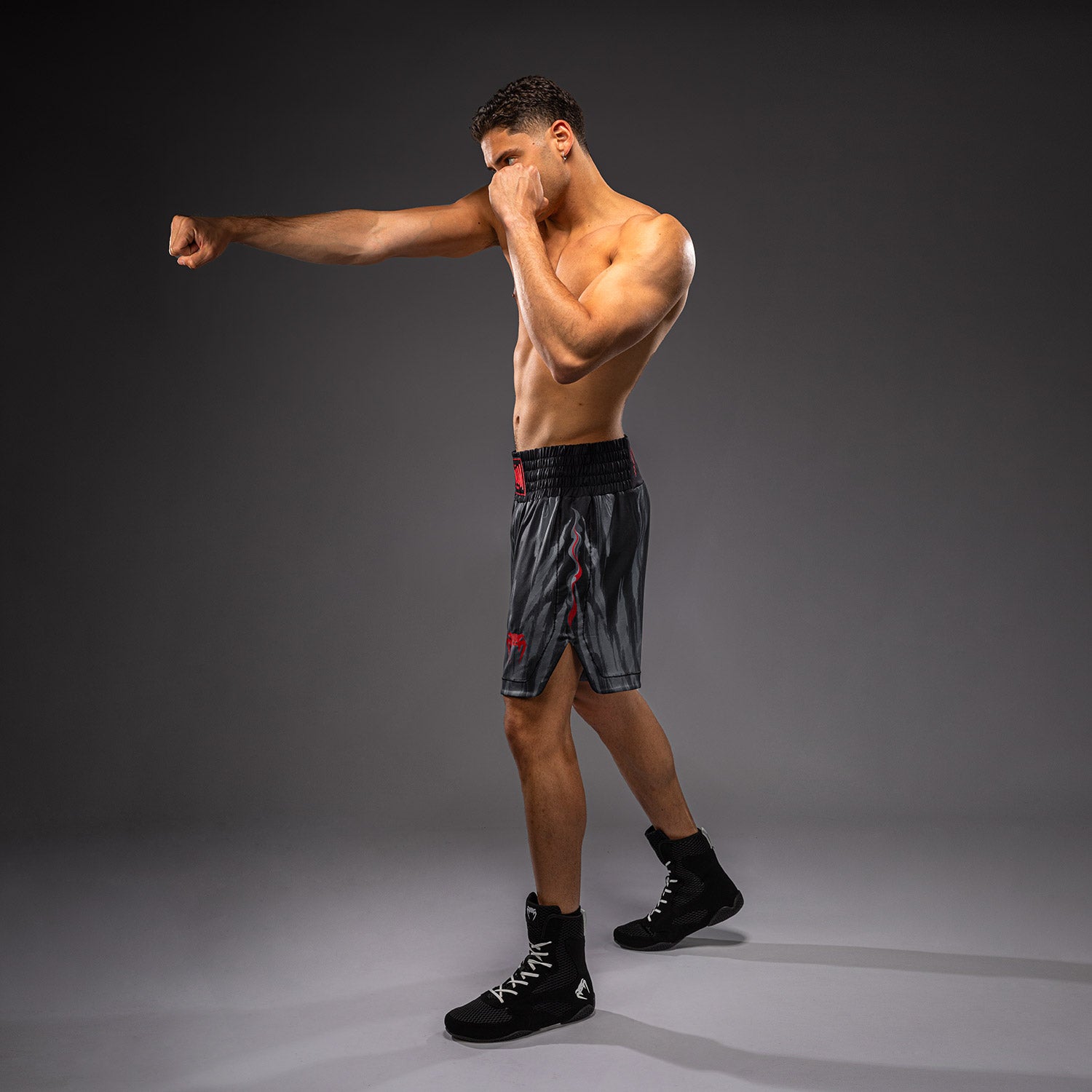 venum-demon-boxshorts-herren-schwarz-grau image 2