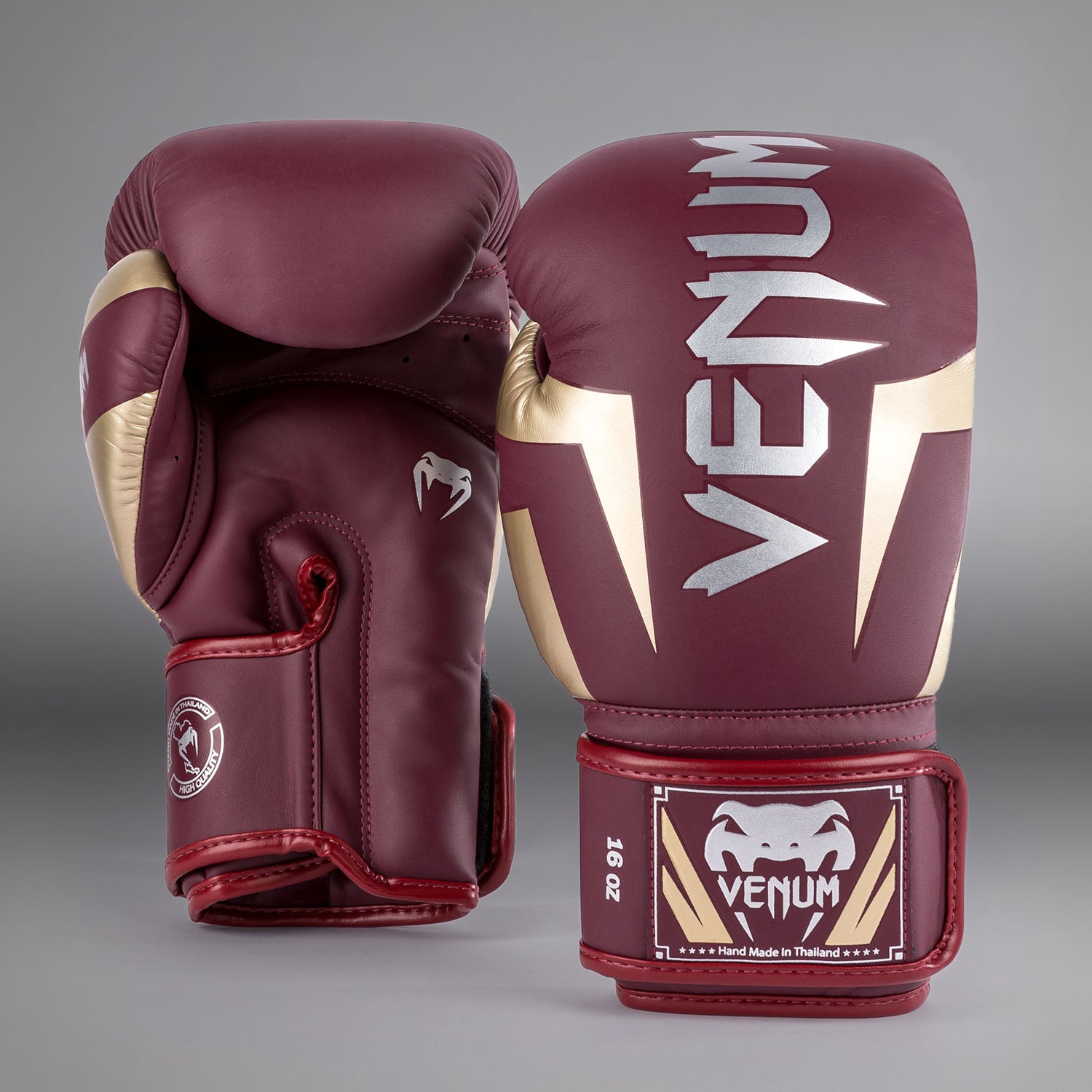 venum-elite-boxhandschuhe-burgund-gold image 1
