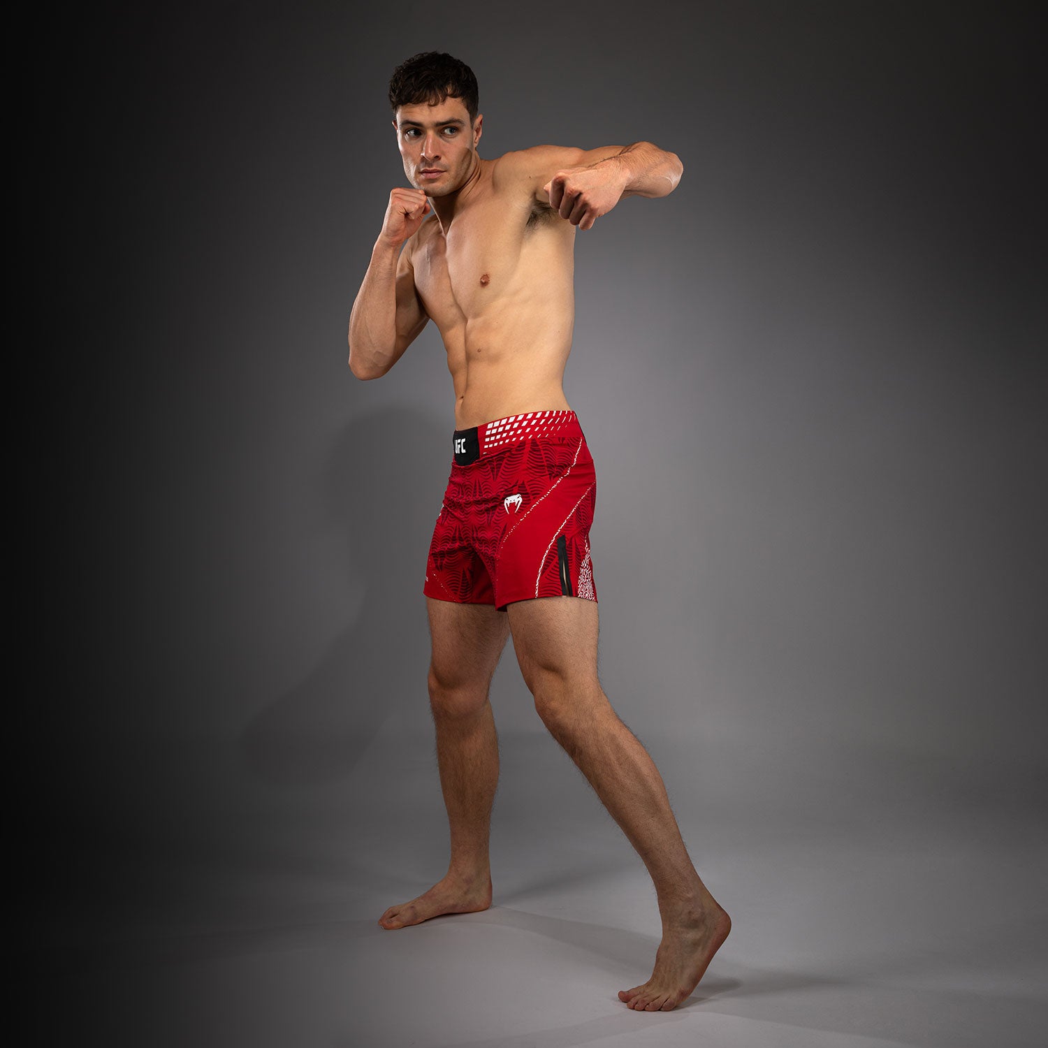 ufc-zenith-by-venum-authentic-fight-night-fight-short-herren-rot-kurze-passform image 5