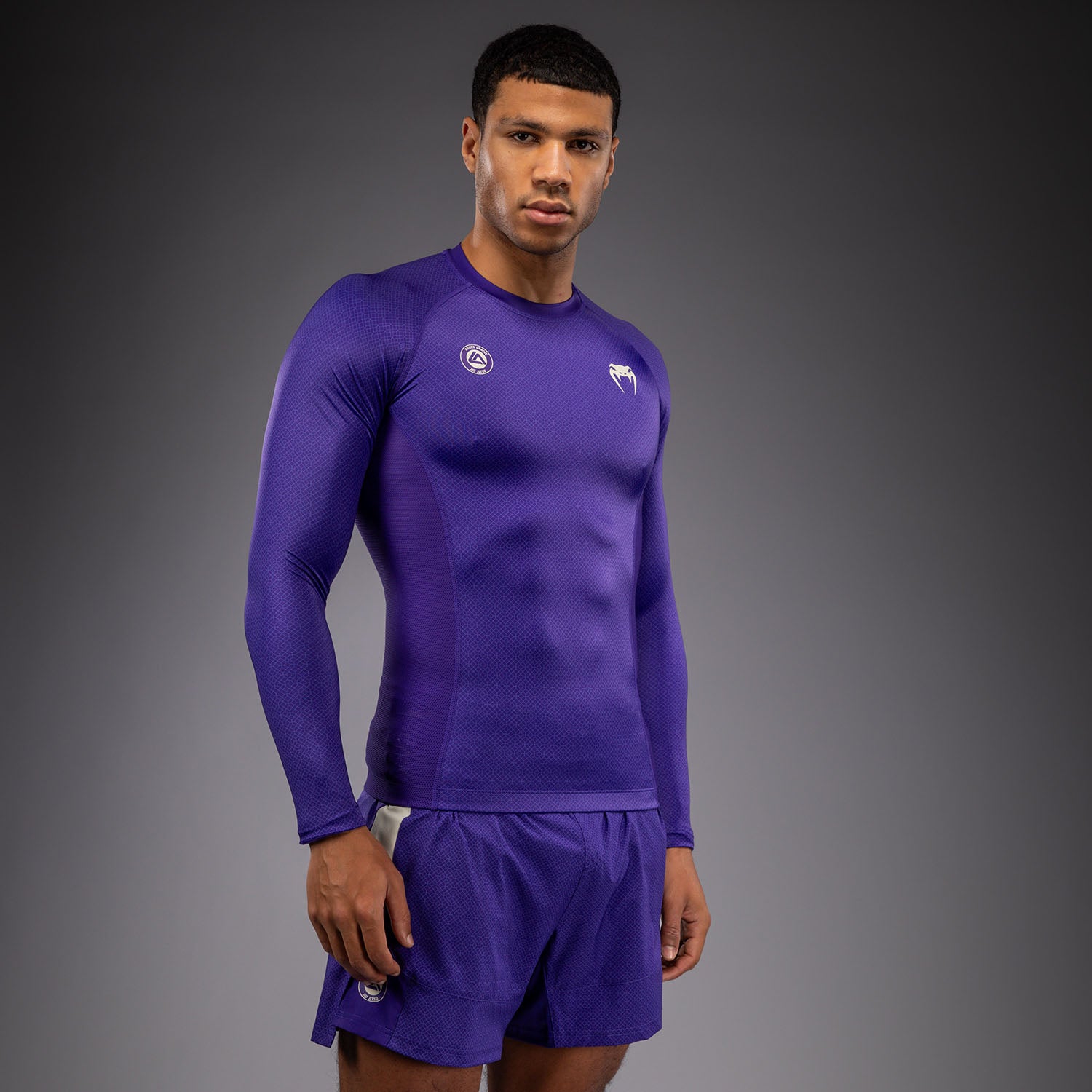 venum-x-roger-gracie-academy-langarm-rashguard-lila image 2