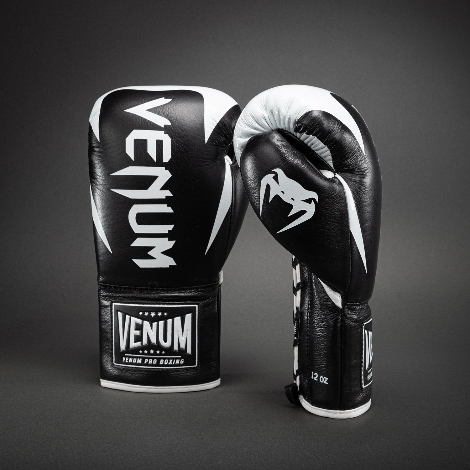 venum-hammer-pro-boxhandschuhe-mit-schn-rung-schwarz-wei image 2