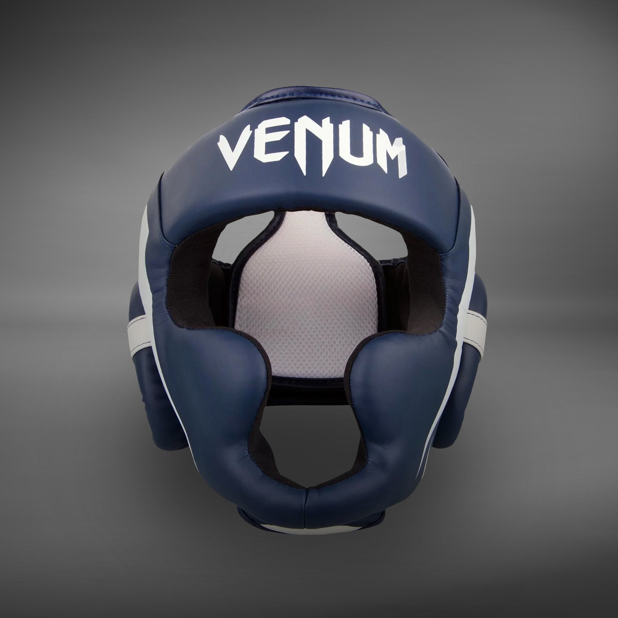 venum-elite-kopfschutz-wei-marineblau image 2