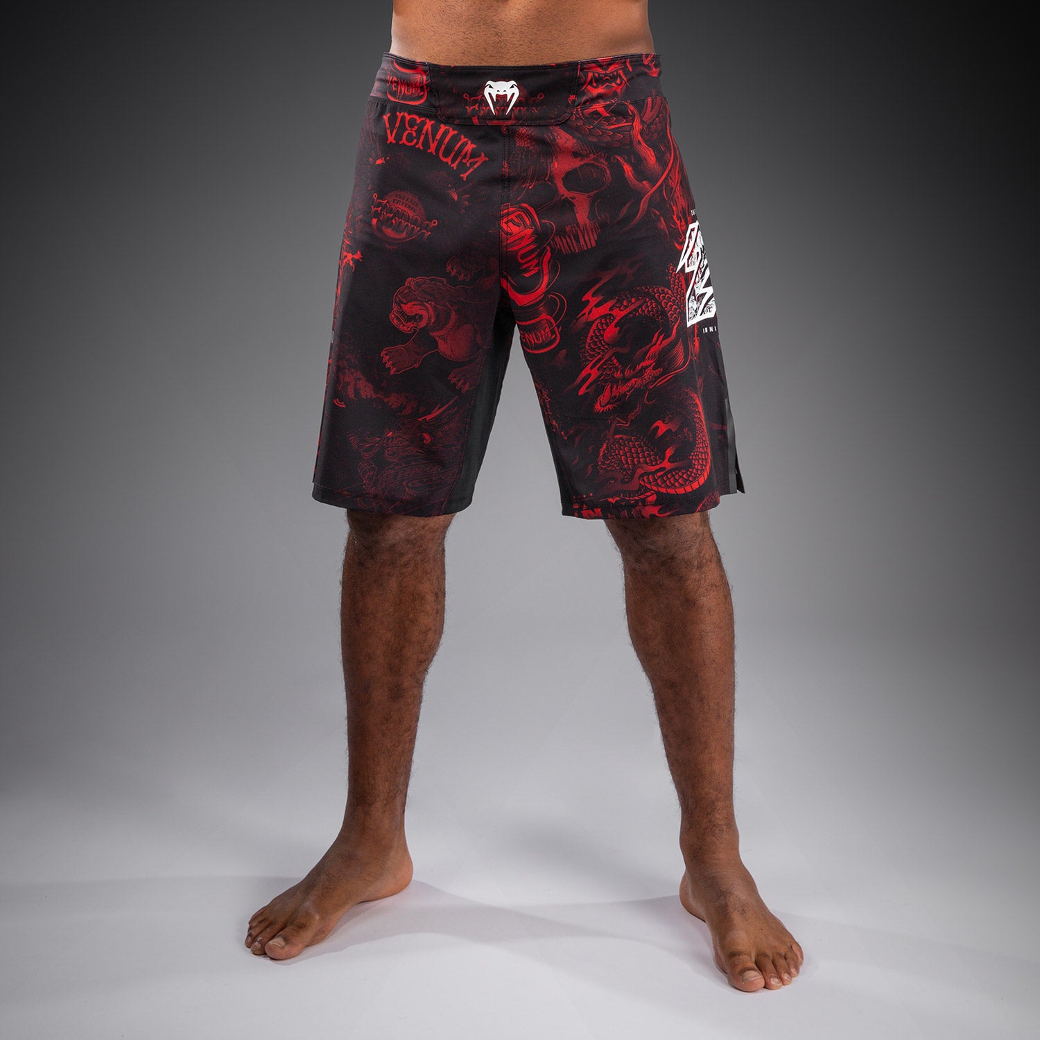 venum-20th-anniversary-fightshorts-herren-schwarz-rot image 1