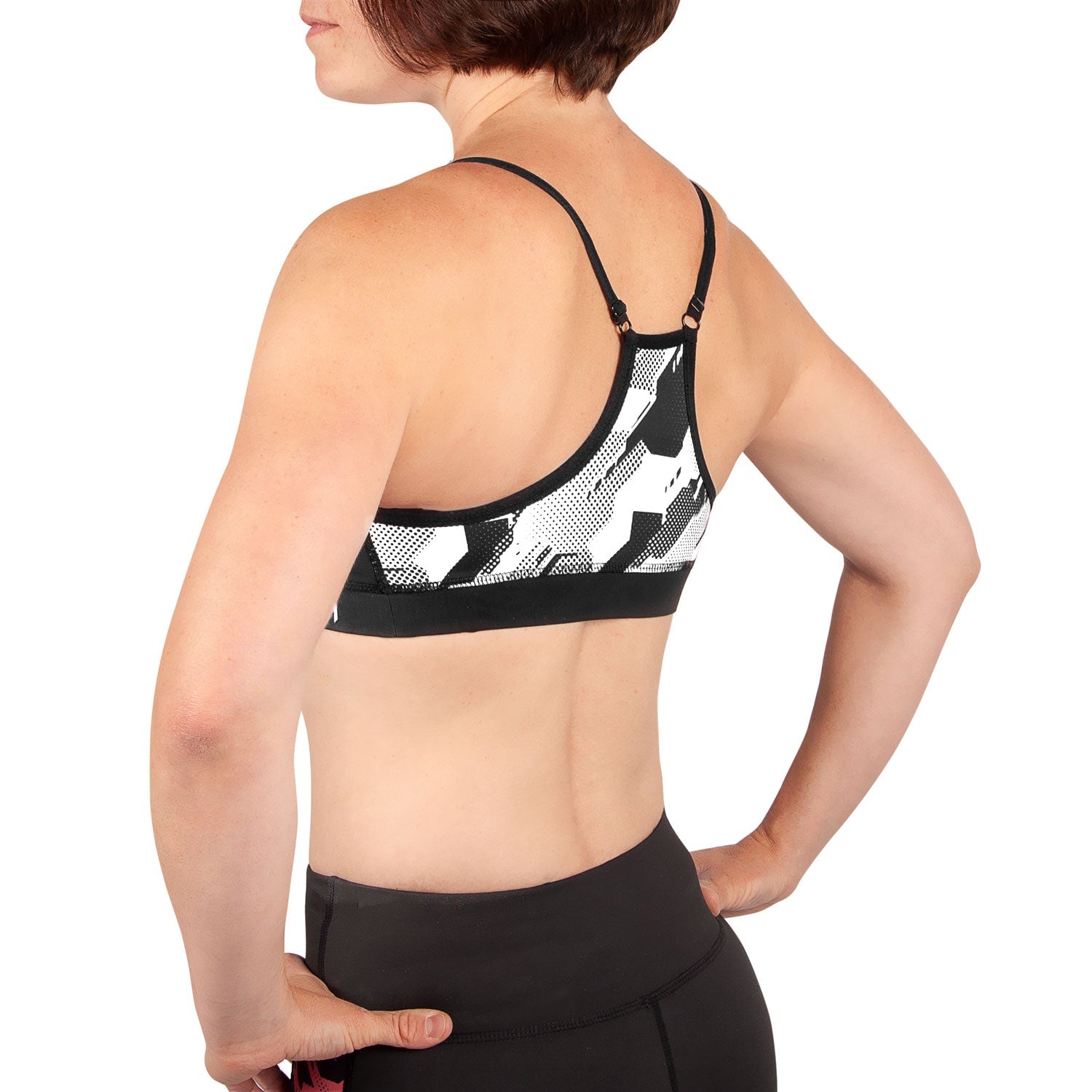 venum-tecmo-sport-bh-damen-schwarz-wei image 2