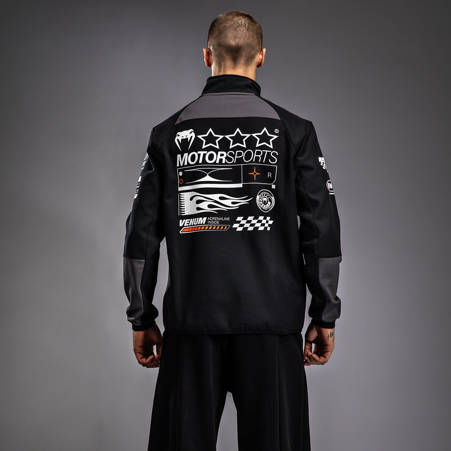 venum-motorsport-softshell-jacke-tiefschwarz image 2