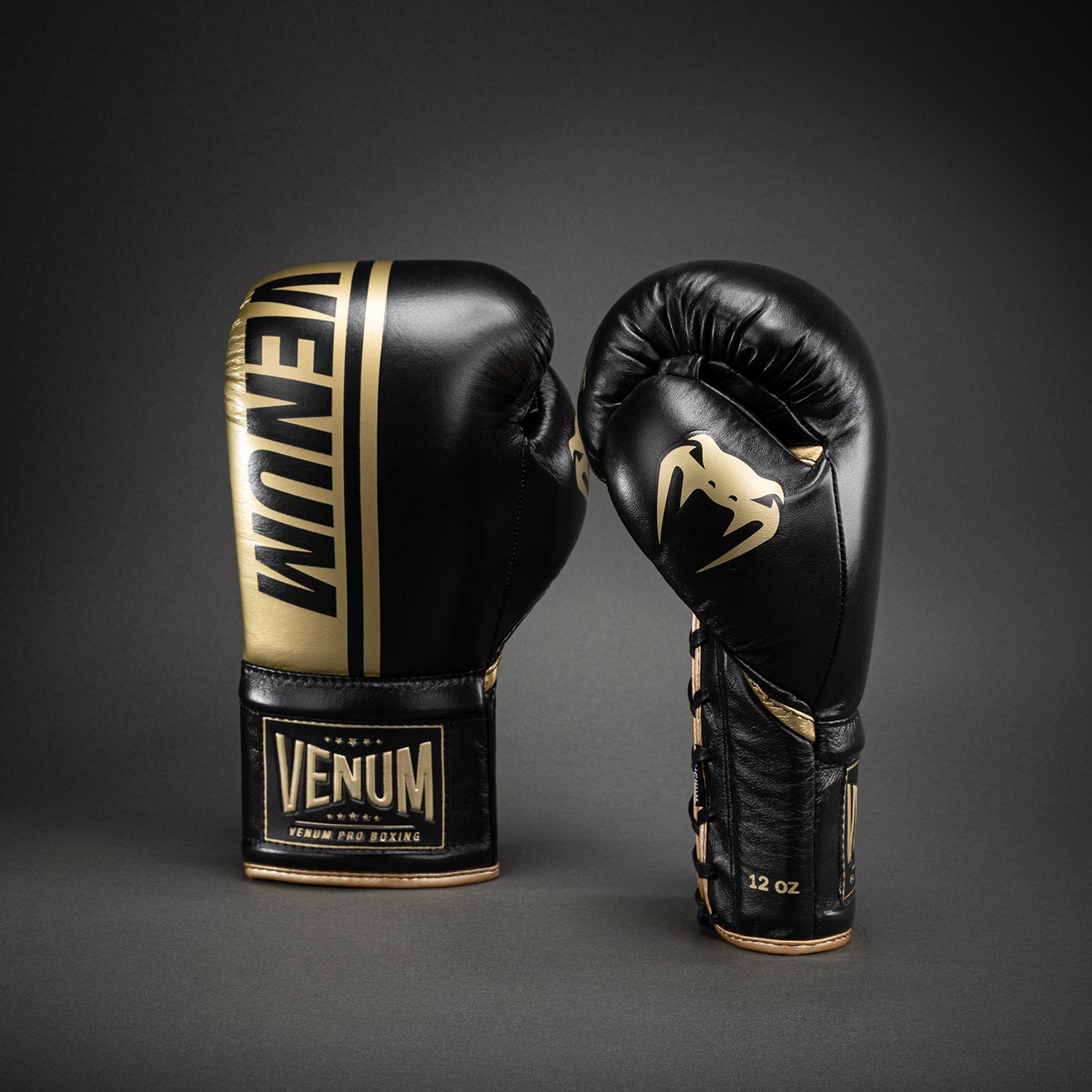 venum-shield-profi-boxhandschuhe-mit-schn-rung-schwarz-gold image 2