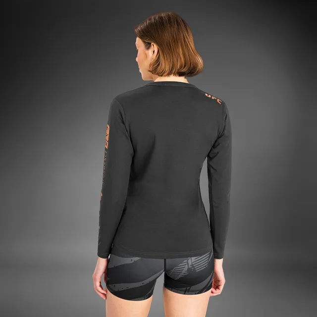 venum-ufc-adrenaline-fight-week-damen-langarm-t-shirt-charcoal-grey image 1