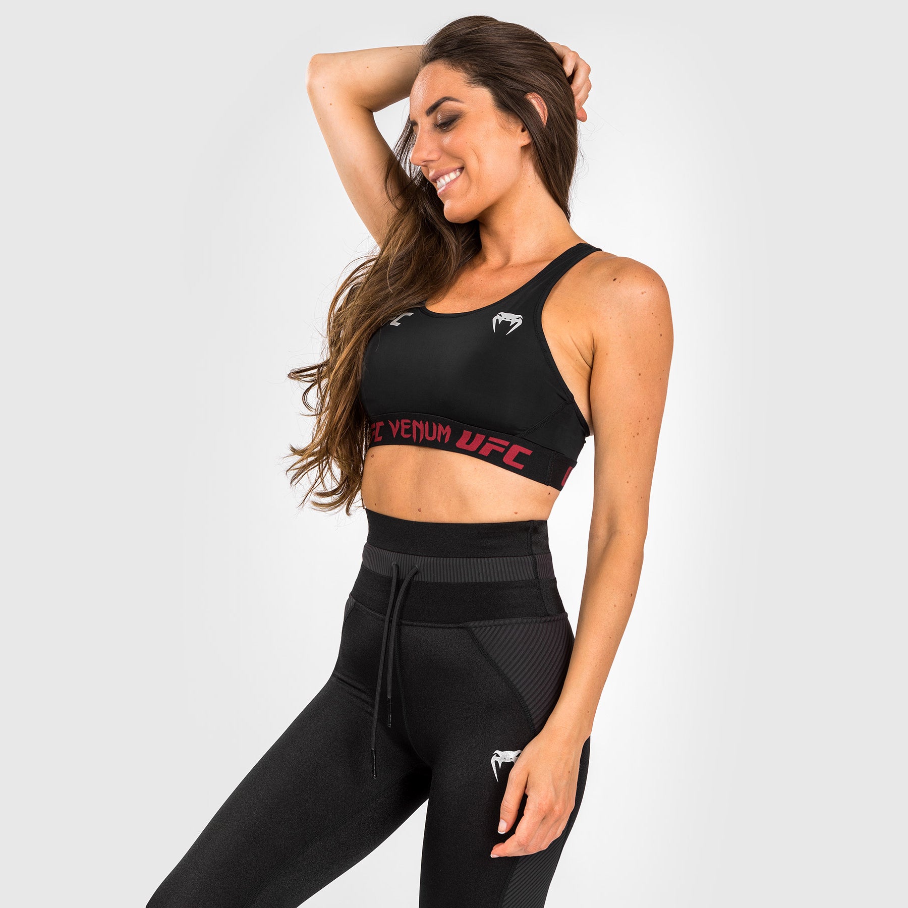 ufc-venum-authentic-fight-week-2-0-damen-sport-bh-schwarz-rot image 3
