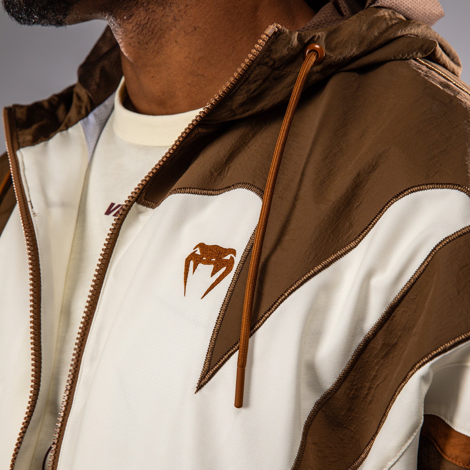 venum-attack-90-tracksuit-jacke-herren-dunkelbraun image 5