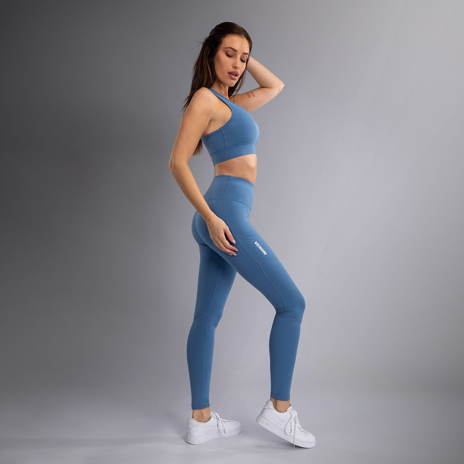 venum-essential-damen-performance-leggings-sturmblau image 5