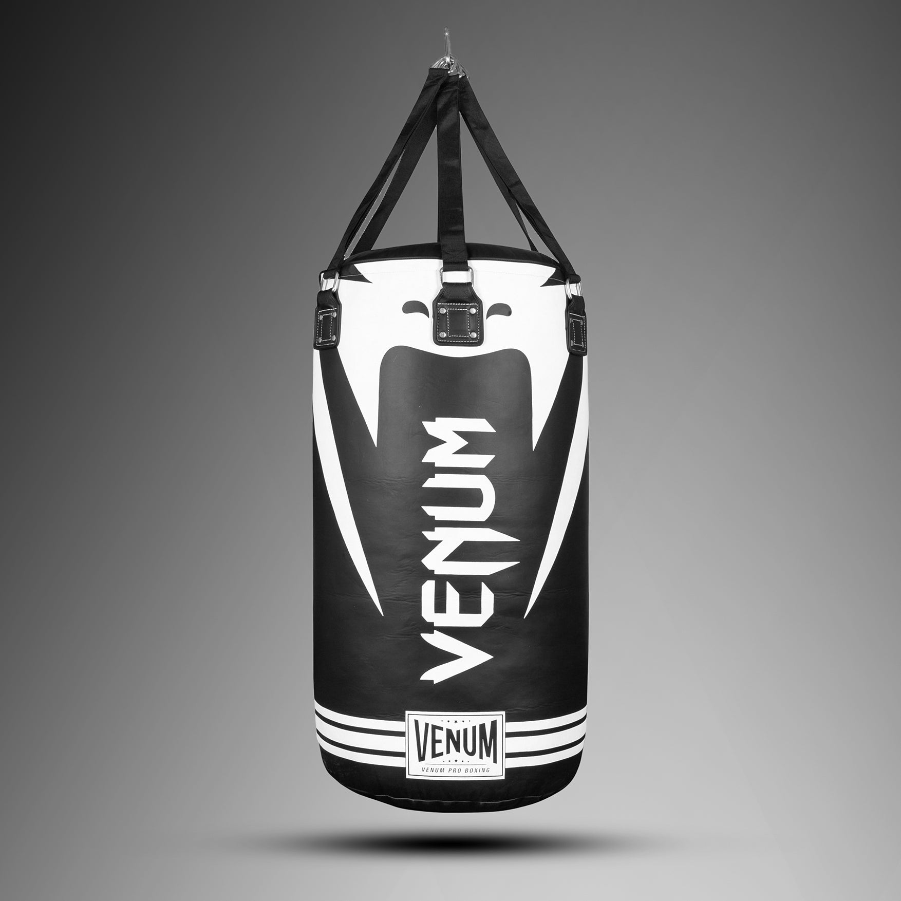 venum-hurricane-heavy-punch-bag-boxsack-schwarz-wei image 2