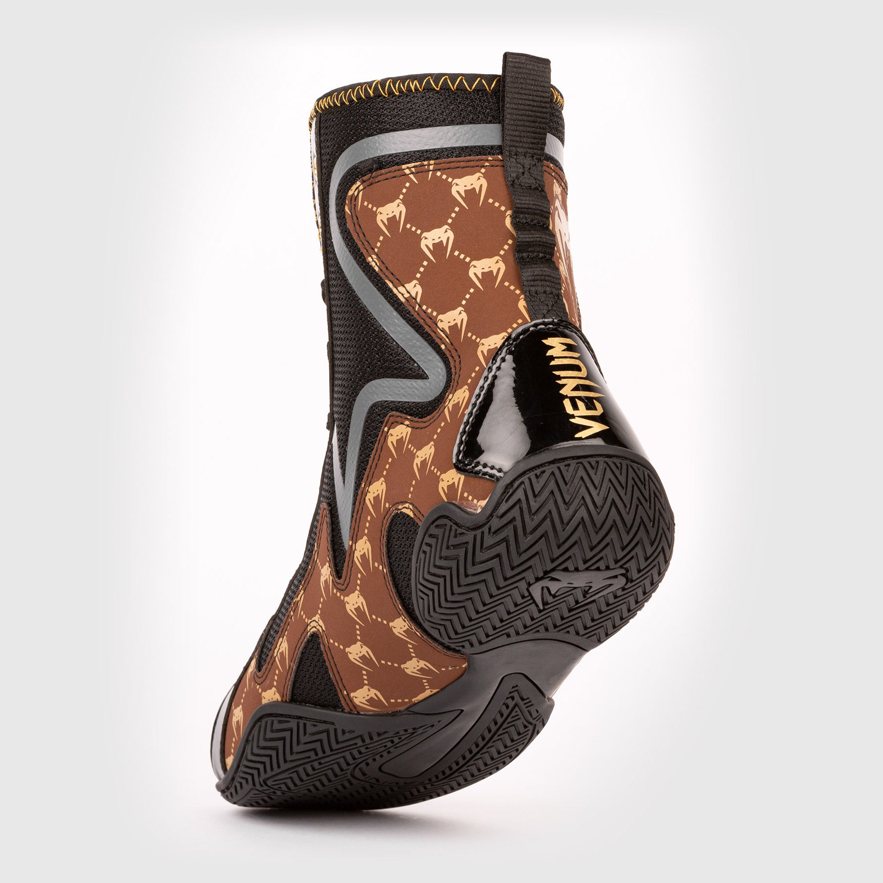 venum-elite-evo-monogram-boxschuhe-schwarz-braun image 4