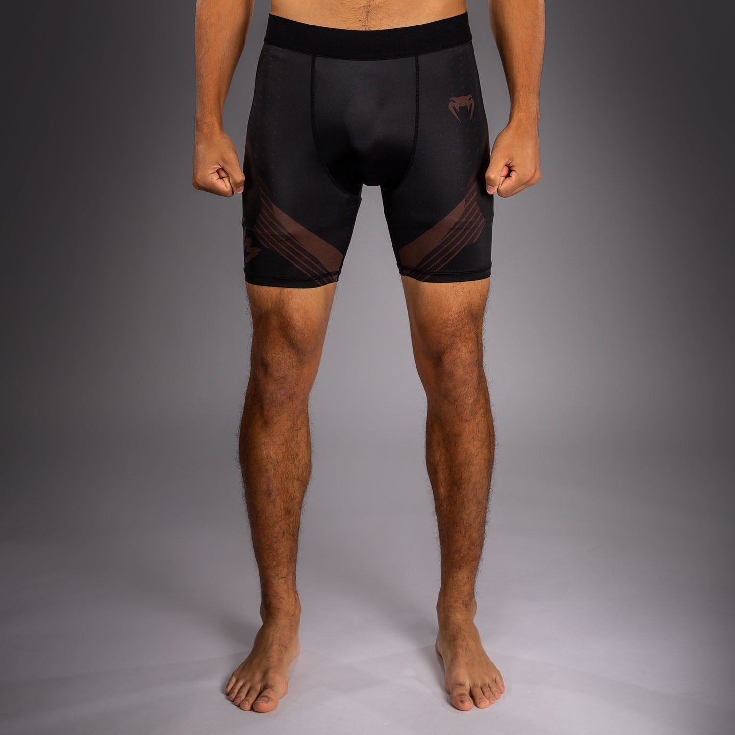 venum-no-gi-6-0-kompressionsshort-schwarz-braun image 1
