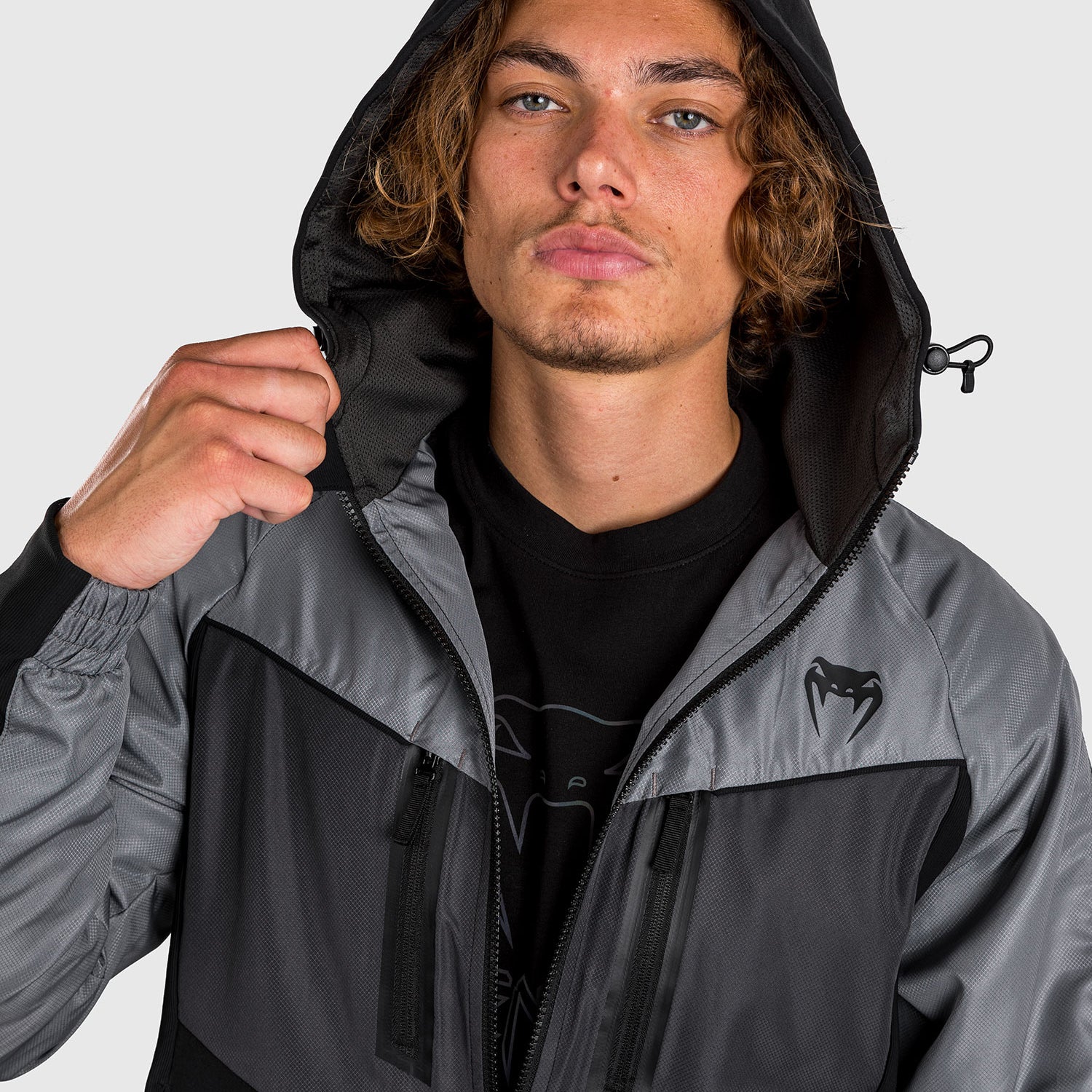 venum-laser-3-0-trainingsjacke-herren-schwarz-grau image 7