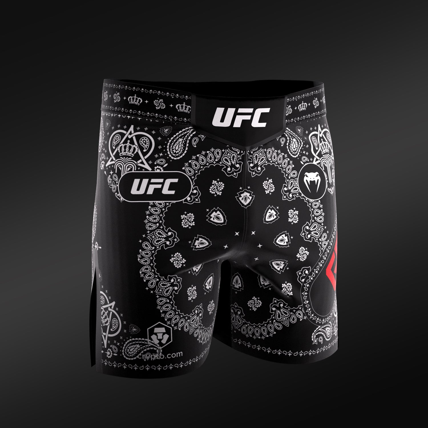 ufc-adrenaline-unrivaled-by-venum-fightshort-herren-king-green-schwarz image 2