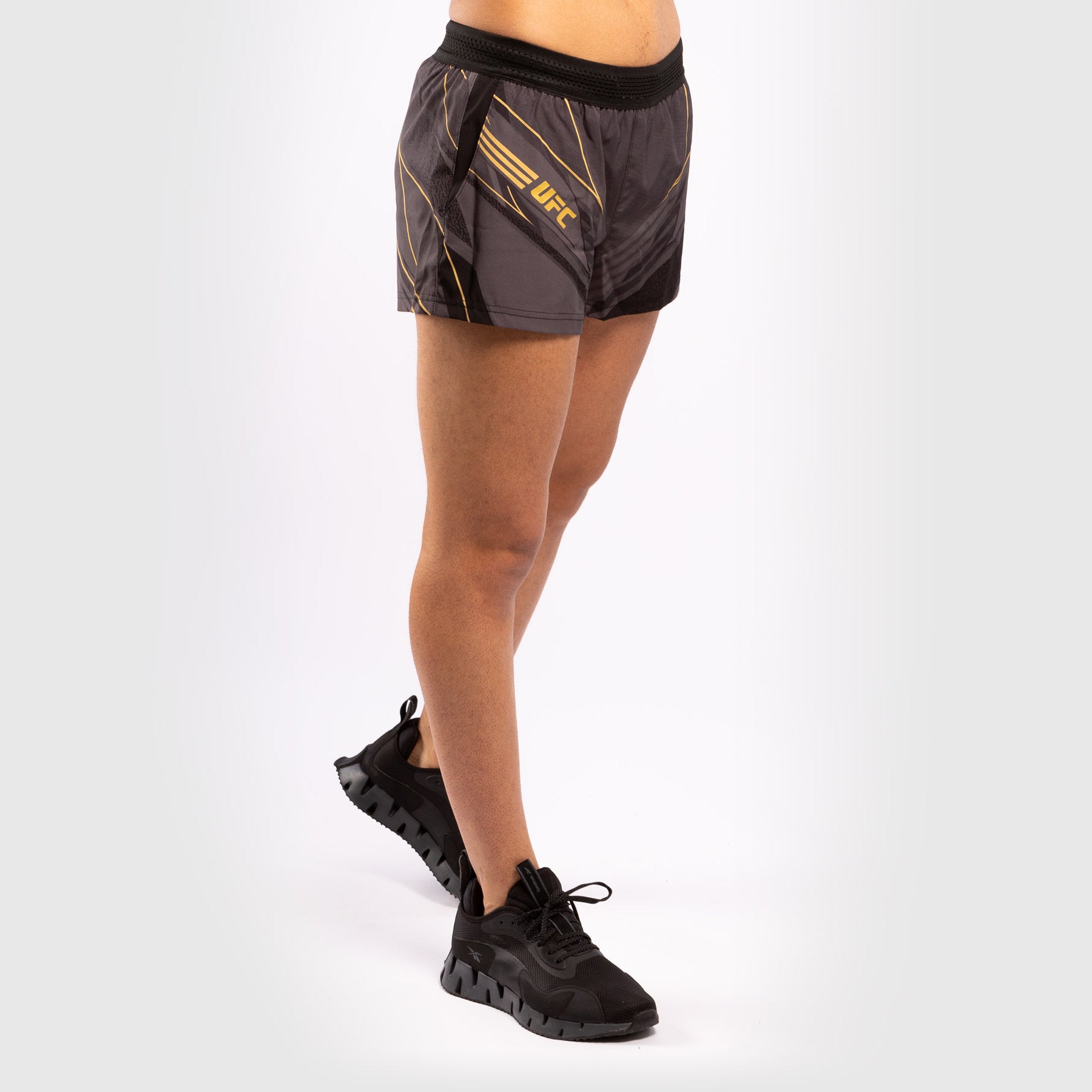 ufc-venum-replica-trainingsshorts-f-r-damen-champion-schwarz-gold image 4