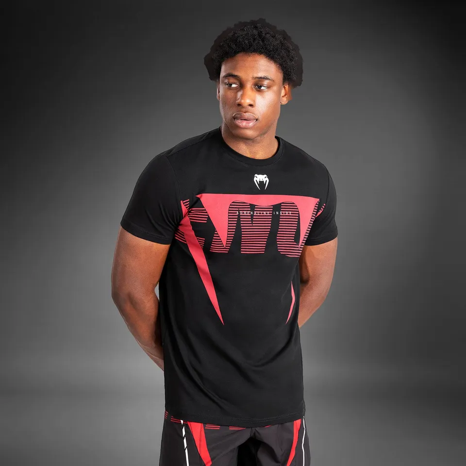 venum-adrenaline-herren-kurzarm-t-shirt-rot-schwarz image 1