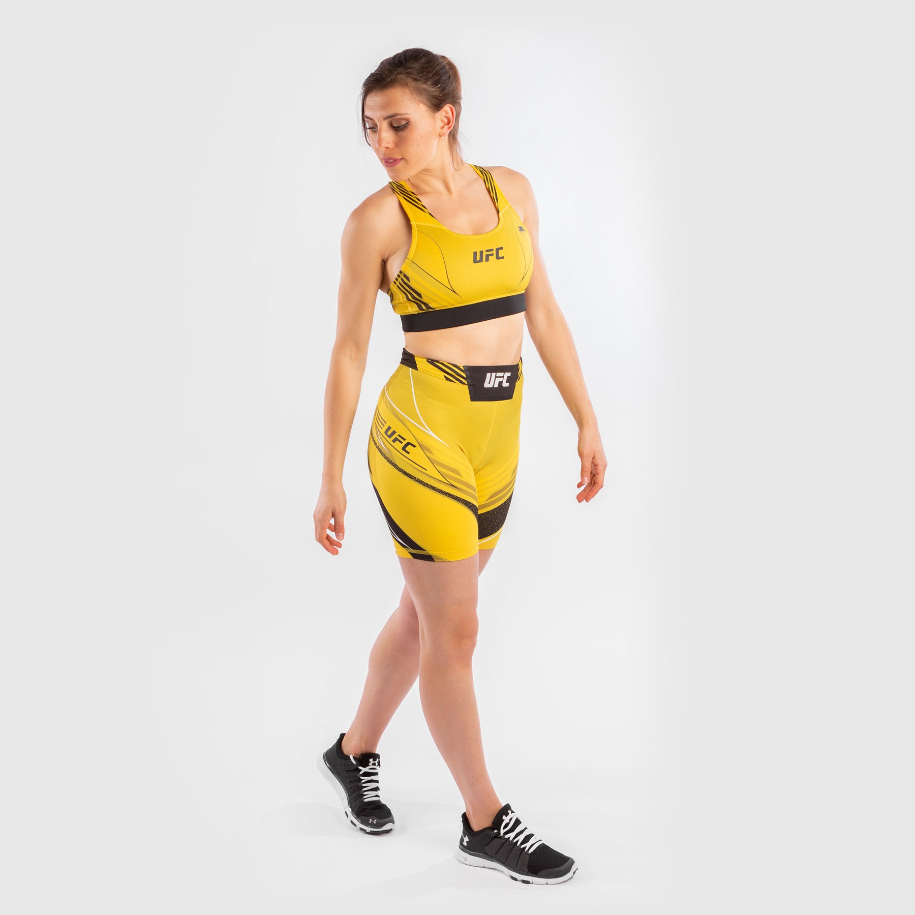 venum-ufc-authentic-fight-night-vale-tudo-shorts-long-fit-damen-gelb image 5