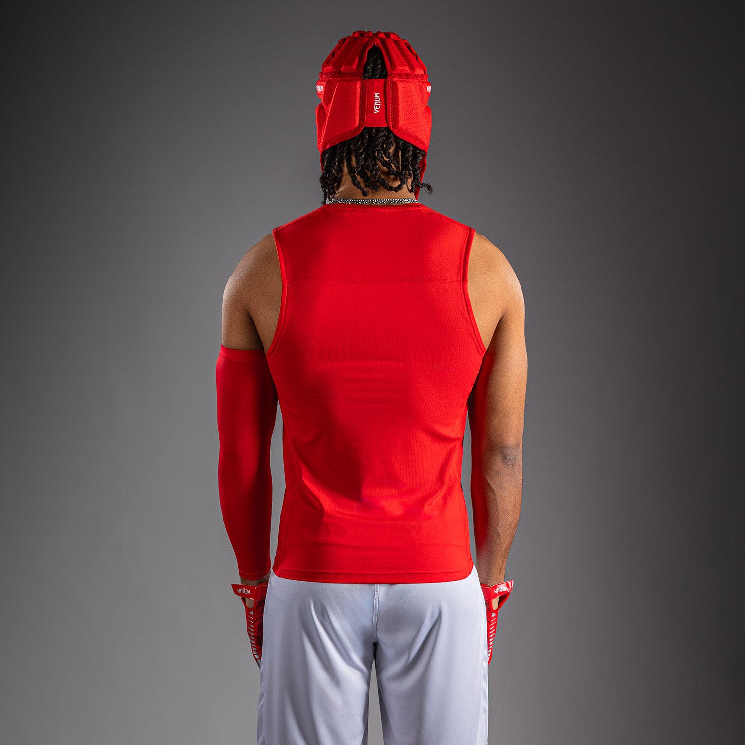 venum-elite-fu-ball-rmelloses-kompressionsshirt-rot-f-r-herren image 4
