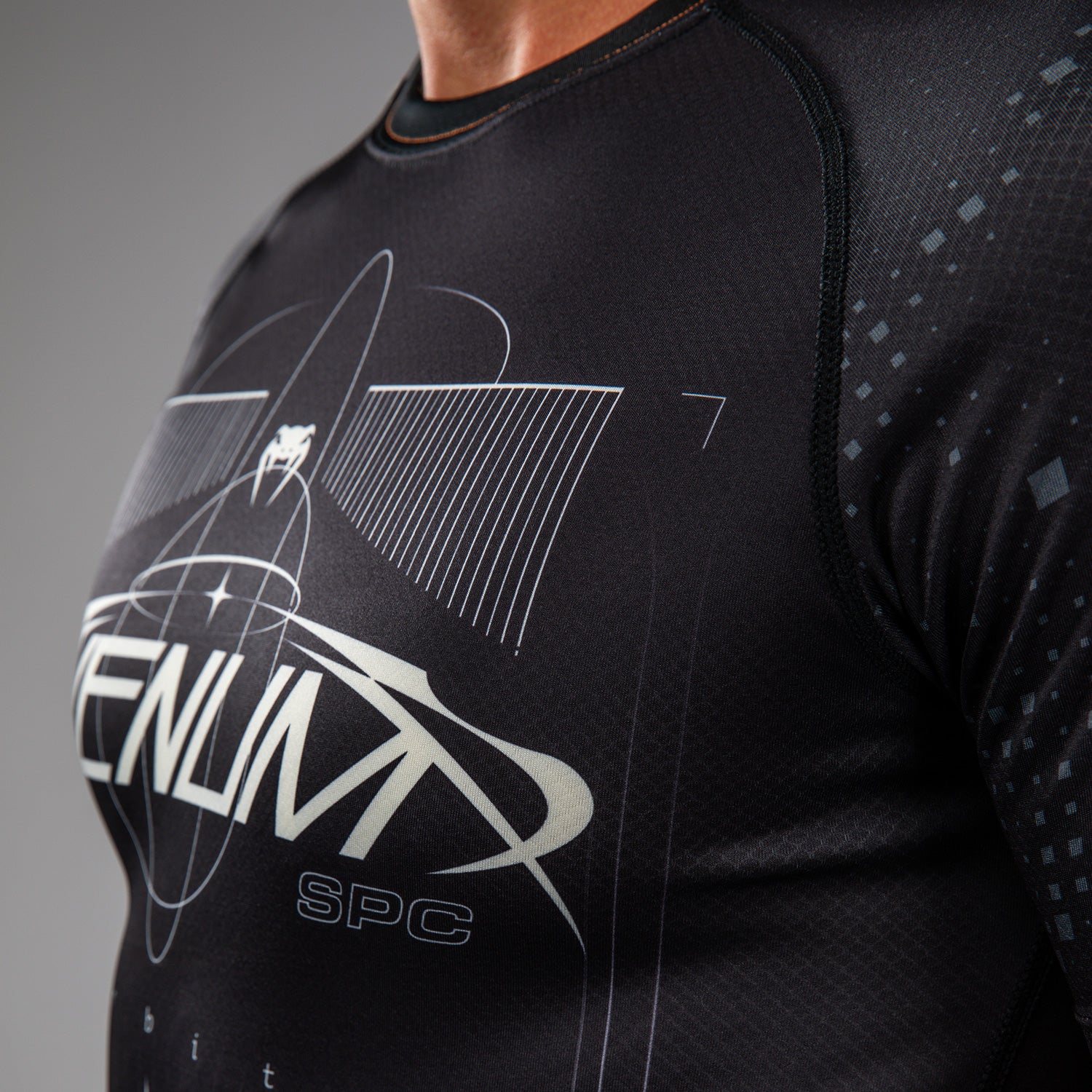 venum-eclipse-kurzarm-rashguard-schwarz-elfenbein image 5