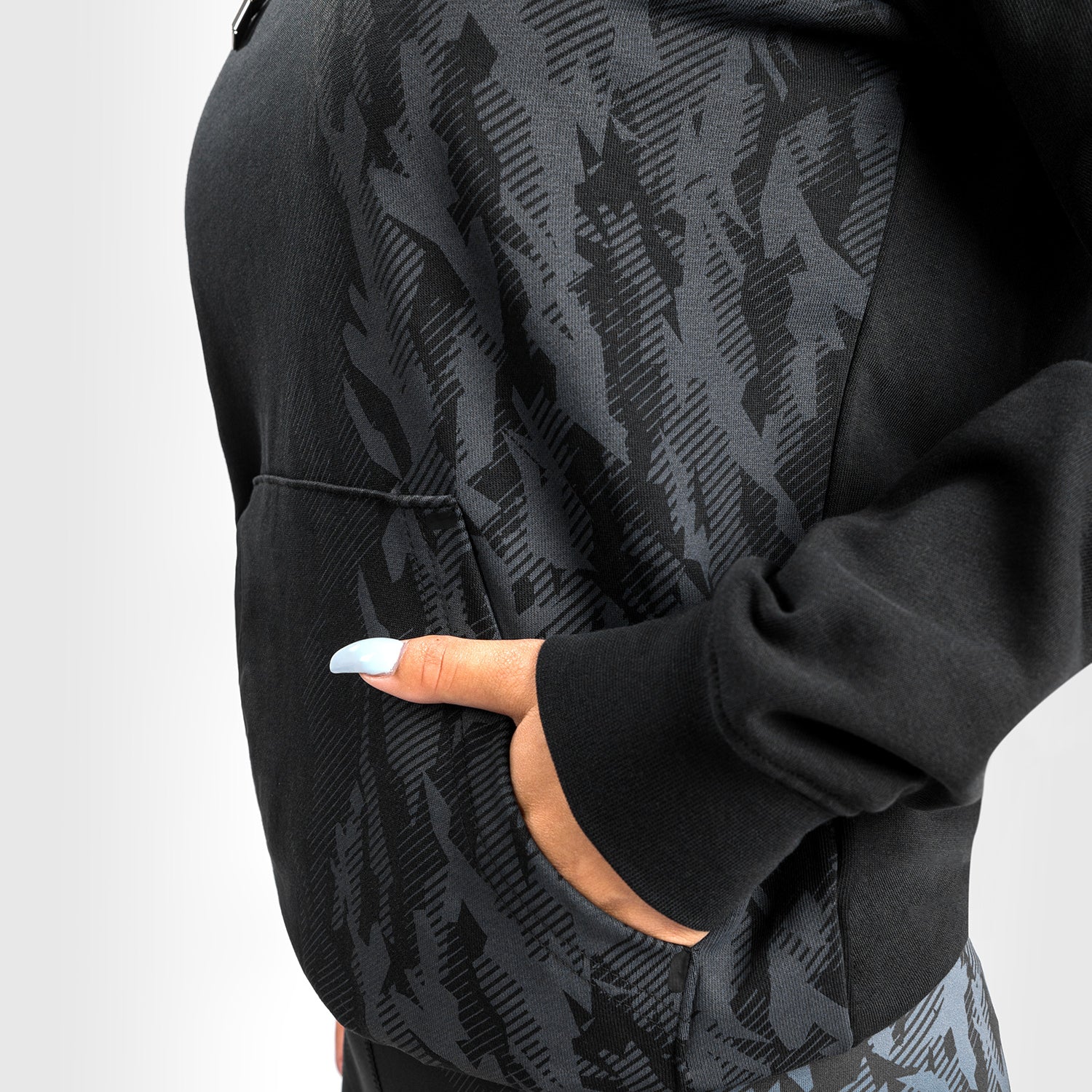ufc-venum-authentic-fight-week-damen-hoodie-schwarz-kapuzenpullover image 5