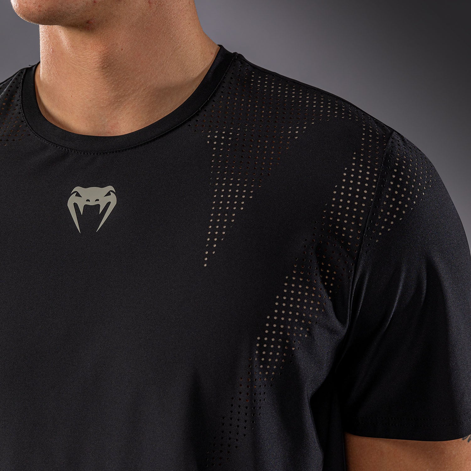 venum-lazer-dry-tech-t-shirt-schwarz-grau image 5