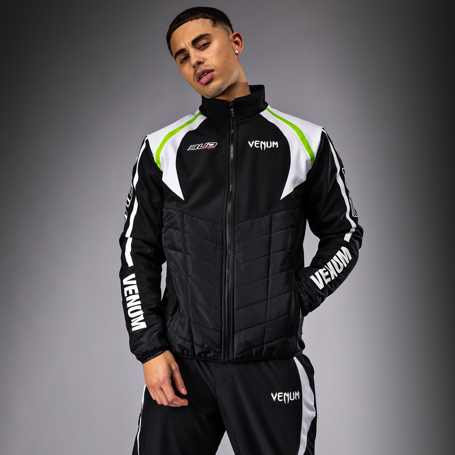 venum-x-bud-racing-herren-softshell-jacke-schwarz-wei-limettengr-n image 2