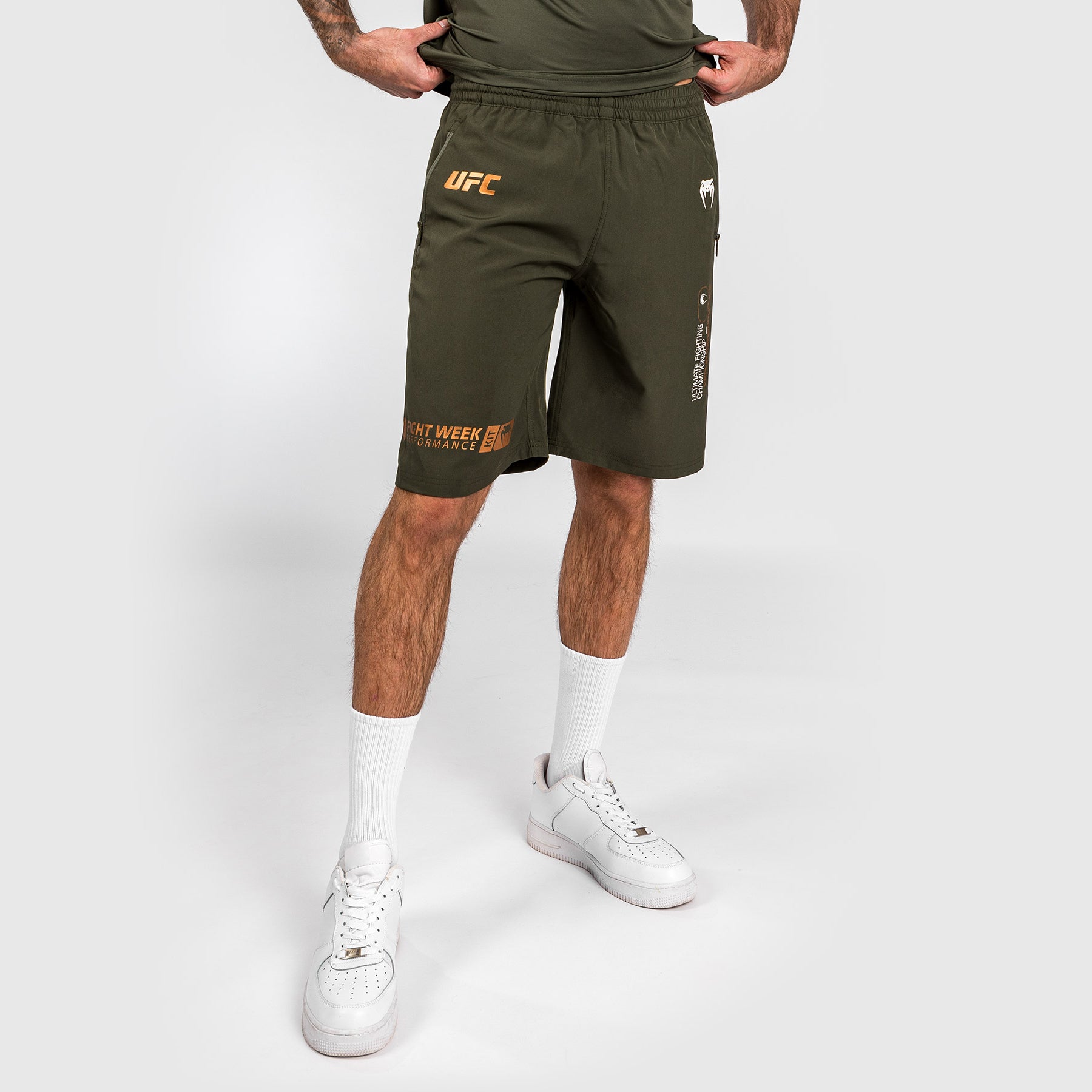 ufc-adrenaline-by-venum-fight-week-herren-performance-shorts-khaki-bronze image 5