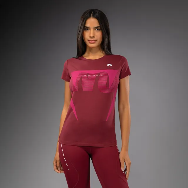 venum-adrenaline-damen-t-shirt-burgunder-rosa image 1