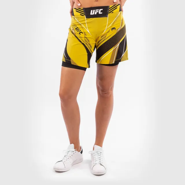 venum-ufc-authentic-fight-night-long-fit-damen-fightshorts-gelb image 1